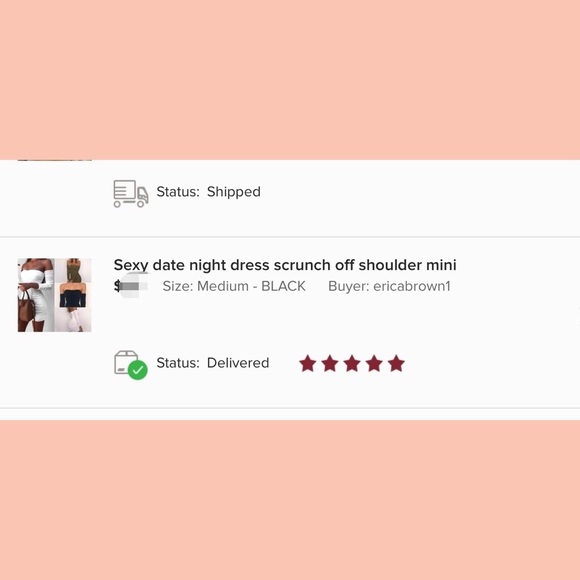 NEW BLACK Scrunch mini off shoulder dress cute - Picture 3 of 7